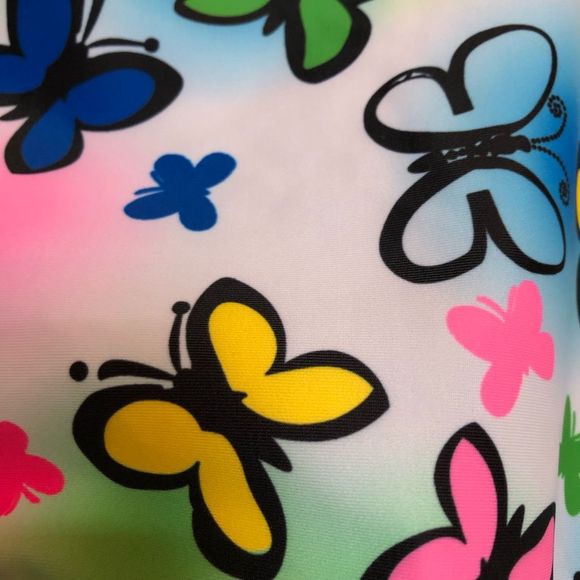 BEAUTY U - Girls Sz 5 - 6 Off-the-Shoulder Butterfly Swimsuit - Picture 10 of 10